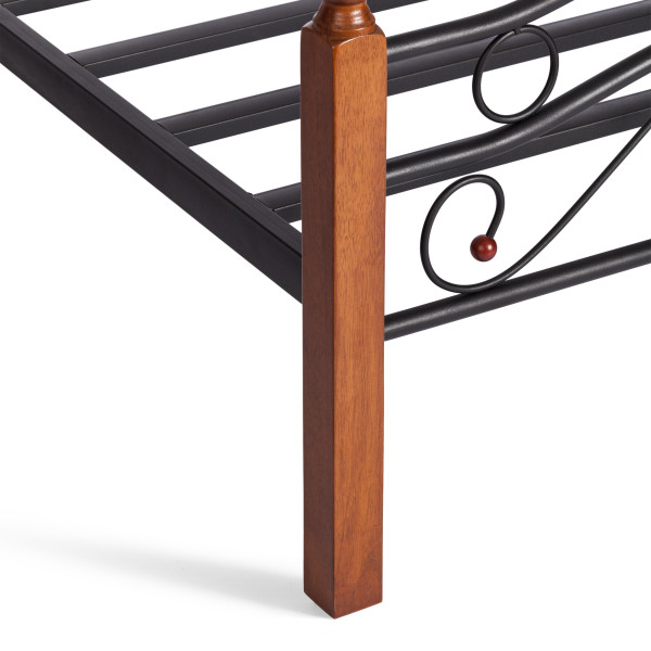 Кровать кованая AT 803 (металлический каркас) + основание (120см x 200см) фото № 18