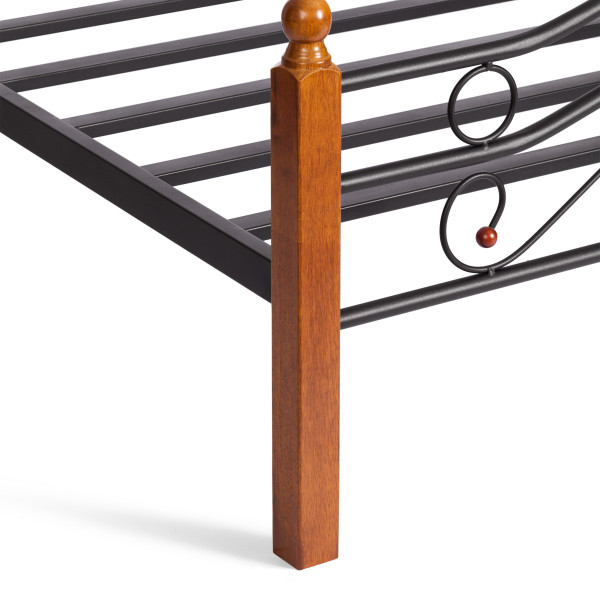 Кровать кованая AT 803 (металлический каркас) + основание (160см x 200см) фото № 17