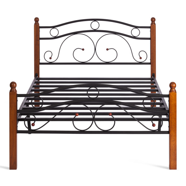 Кровать кованая AT 803 (металлический каркас) + основание (160см x 200см) фото № 5