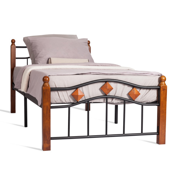 Кровать кованая AT 126 (металлический каркас) + металлическое основание (90см x 200см) фото № 8