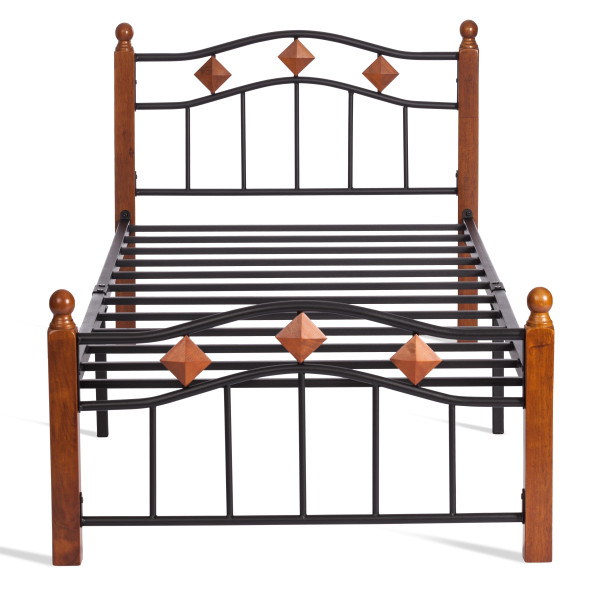 Кровать кованая AT 126 (металлический каркас) + металлическое основание (90см x 200см) фото № 5