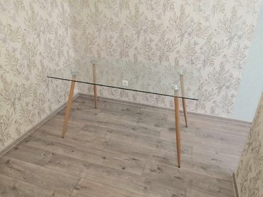 Стол со стеклянной столешницей «Sophia» (mod. 5003) (Прозрачный) в Ростове-на-Дону фото покупателя №1