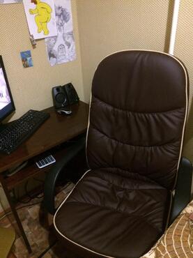 Кресло «Поло» (Polo) (Искусственная бордовая кожа) в Ростове-на-Дону фото покупателя №1