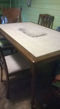 Стол обеденный с плиткой СТ 3760 венге (Дерево венге) в Ростове-на-Дону фото покупателя №1