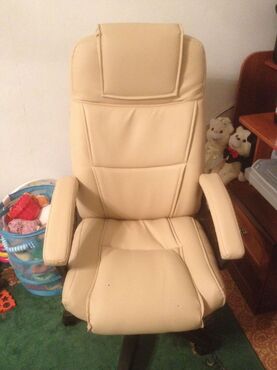 Кресло «Бергамо» (Bergamo) (Искусственная бежевая кожа) в Ростове-на-Дону фото покупателя №2