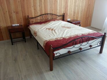 Кровать двуспальная AT 822 (металлический каркас) + основание (180см x 200см) в Ростове-на-Дону фото покупателя №2