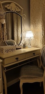 Стул с мягким сиденьем «Опера» OP-SC (Opera) (butter white (слоновая кость), ткань бирюзовая (H180-19)) в Ростове-на-Дону фото покупателя №1