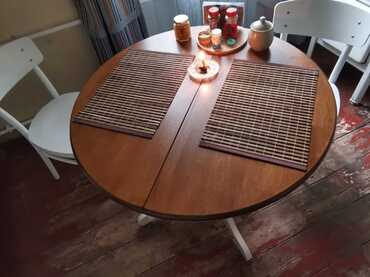 Стол «Navarrese» (mod. E-R36R+12AV NMO-2A) (дуб+кремовый) в Ростове-на-Дону фото покупателя №2